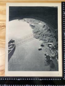 1946年法国出版物老照片印刷品——（大尺寸，正背面）——[DA01+B0006]——杭州；北京颐和园玉带桥