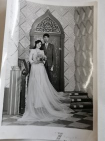 八十年代的夫妻婚纱照片