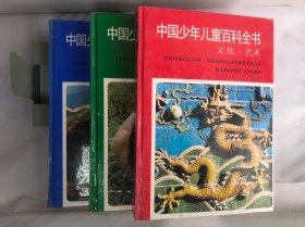 中国少年儿童百科全书：文化艺术，自然环境，人类社会（三本合售）