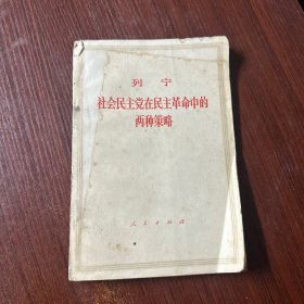 社会民主党在民主革命中的两种策略