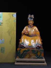旧藏珍品布盒装纯手工雕刻寿山石大明皇帝印章。《永乐皇帝朱棣》名人雕刻，雕工精细