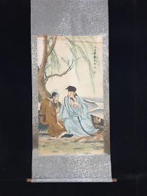 中堂画  人物
裱好尺寸  高*宽166cm*70cm
画芯尺寸  高*宽108cm*60cm