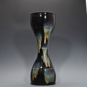 宋鲁山窑花釉腰鼓 61*22厘米 2700
