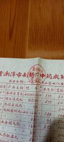 中医药早期文史:1958年 地方国营湘潭市制药厂中药成药价目一览表  8开
