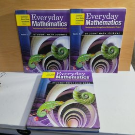 Everyday Mathematics, Grade 6, Student Reference Book；Everyday Mathematics, Grade 6, Student Math Journal 1&2【英文原版,3本合售】