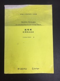 Springer大学数学图书·矩阵群：李群理论基础（影印版）