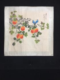 万事如意(花鸟画)，未裱的

材质：宣纸   纯手绘之作
尺寸：长x宽79.5cmx79.5cm