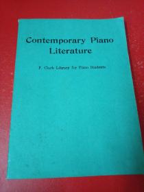 英文乐谱 CONTEMPORARY PIANO LITERATURE （现代钢琴曲集 儿童钢琴教材）