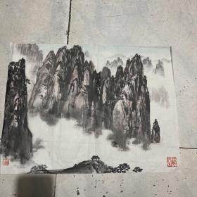 黄名芊 山水尺寸46x35