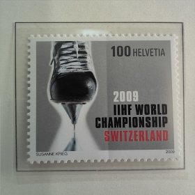 瑞士2009年邮票 冰球世界杯 体育 冰刀邮票 新 1全 外国邮票