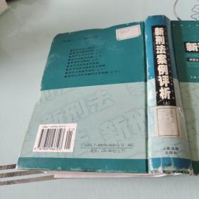 新刑法案例评析 . 上 : 根据全国人大常委会刑法修正案和“两高”最新司法解释编写-上