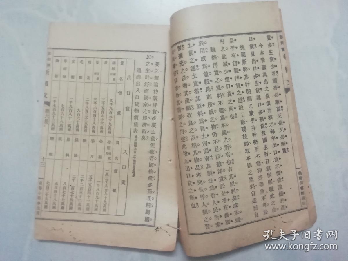 教育部审定 高等小学校 春季始业学生用 共和国教科书 新国文 第六册 民国二年