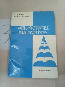 中国少年刑事司法制度与审判实务。