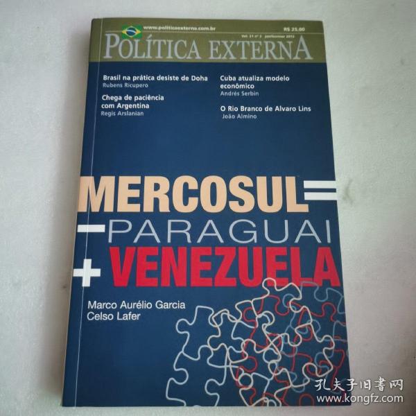 POLÍTICA EXTERNA Vol.21 n°3  jan/fev/mar 2013