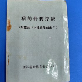 猪的针刺疗法