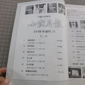 小说月报2008年增刊