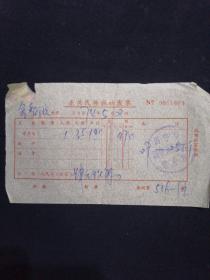 74年 西宁市东关民族旅社发票