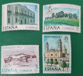 西班牙邮票 1975年乌拉圭历史 4全新