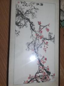 開封大學(xué)工藝美術(shù)學(xué)院院長，教授，中國美術(shù)家協(xié)會會員，著名畫家吳金銘國畫梅花（保真）