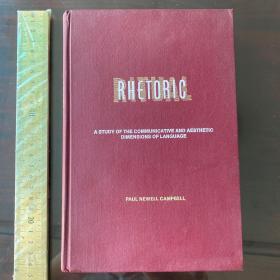 Rhetoric a study of the communicative and aesthetic dimension of language 修辞：语言美学研究 英文原版精装