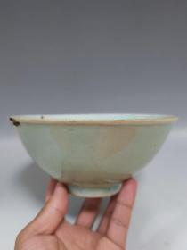 清代锔钉碗，25个锔钉。大尺寸。匠人匠心……