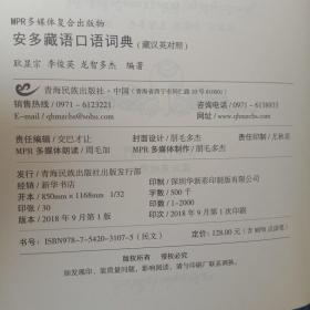 安多藏语口语词典（藏文）：藏汉英对照