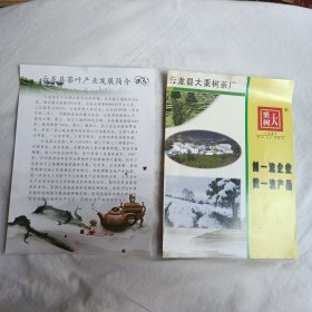 云龙县大栗树茶厂(16开宣传页)