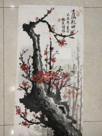 施其铭画，软片69 X 35，有破损，