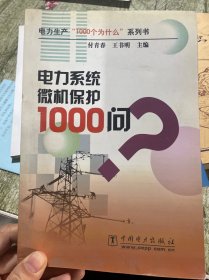 电力系统微机保护1000问/电力生产1000个为什么系列书