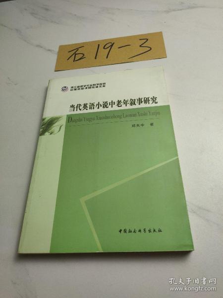 浙江省哲学社会科学规划后期资助课题成果文库：当代英语小说中老年叙事研究