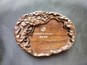 精雕红木砚台