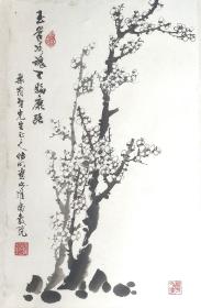 老字画 老国画  老画 老画家 续传明 国画 梅花