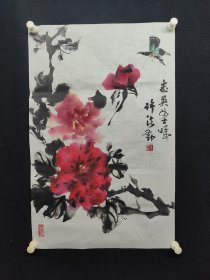 许法勤：68*45厘米，1931年生于山西，著名画家董寿平弟子。他继承董寿平画法，兼习百家之长，受石鲁、赵望云、方济众、汪慎生等诸大家指教，尤以写意墨竹最为擅长。现为北京美协资深会员，北师范大学、清华、北航化工学院筹多所老年大学教授。