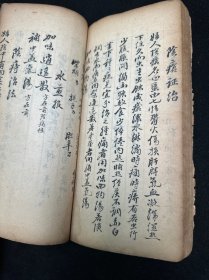 清代中医手抄本《济世妇科经验良方》一厚册。书法漂亮！