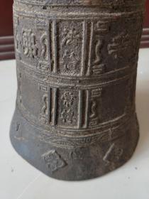 千山大佛寺 铸铁钟一对 完整全品 民俗博物馆收藏品