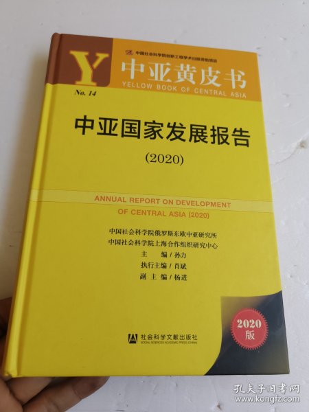 中亚黄皮书：中亚国家发展报告（2020）