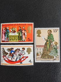 英国邮票3枚合售。编号3579。本店经营全世界200个国家の新邮票，欢迎进店浏览、搜索、选购！