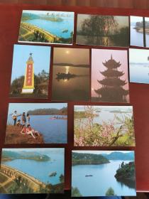 黑龙滩风光明信片（一套十张）1987四川美术出版社