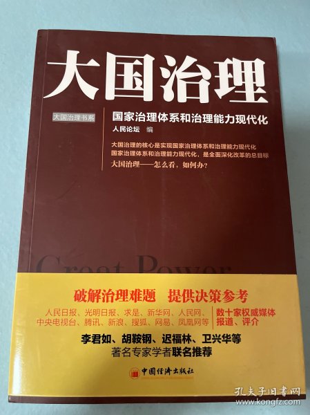 大国治理：国家治理体系和治理能力现代化