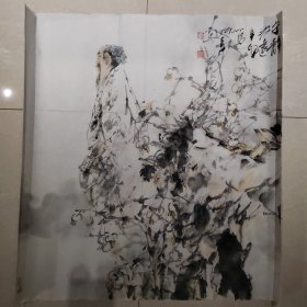 著名画家薛晓喜国画《宁静致远》，四尺斗方