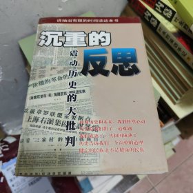 沉重的反思 震动历史的大批判（正版如图、内页干净）