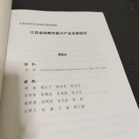 江西省第四次全国经济普查课题 江西省战略新兴产业发展研究