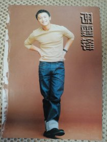 谢霆锋16开彩页一张 反面王菲