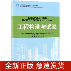 工程檢測與試驗住房和城鄉(xiāng)建設(shè)領(lǐng)域關(guān)鍵崗位技術(shù)人員培訓(xùn)教材/武恒/全國高等院校土建類應(yīng)用型規(guī)劃教材