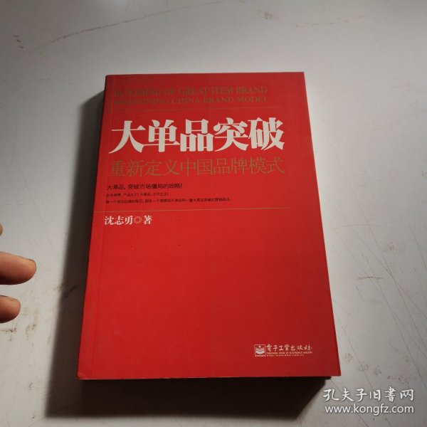 大单品突破——重新定义中国品牌模式