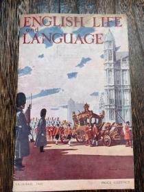 +《ENGLISH LIFE LANGUAGE》1946年第五十期期 英国文化委员会（英国文化委员会是英国促进文化教育和科学国际合作的独立机构。1934 年成立。）赠中国书籍 有赠书章 （本期内容有英国第一家庭温莎城堡 伊丽莎白公主20岁照片 皇家法院）