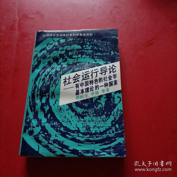 社会运行导论:有中国特色的社会学基本理论的一种探索