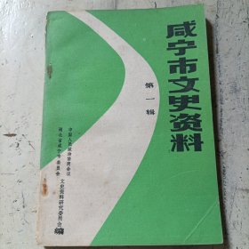 《咸宁市文史资料》创刊号