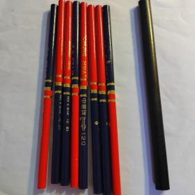 中华牌红蓝铅和一只木工铅笔