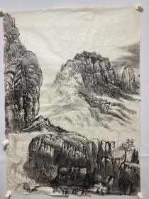 画稿（山水画）尺寸：68/92